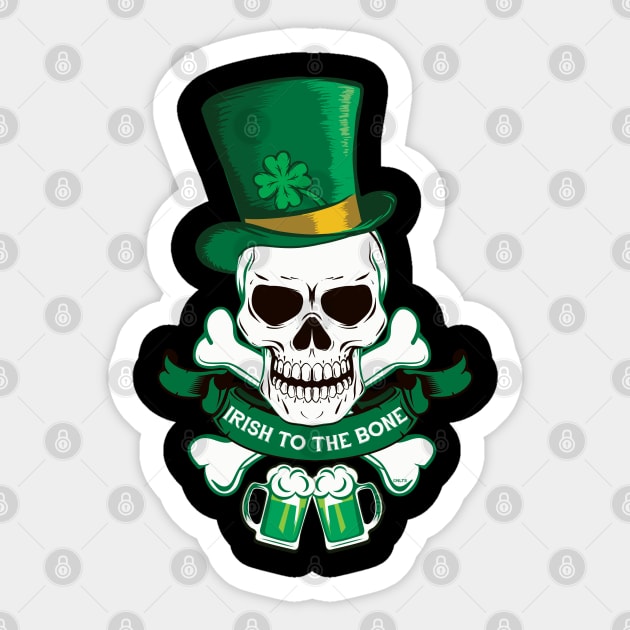 Irish to the Bone Saint Patricks Day Sticker by creative